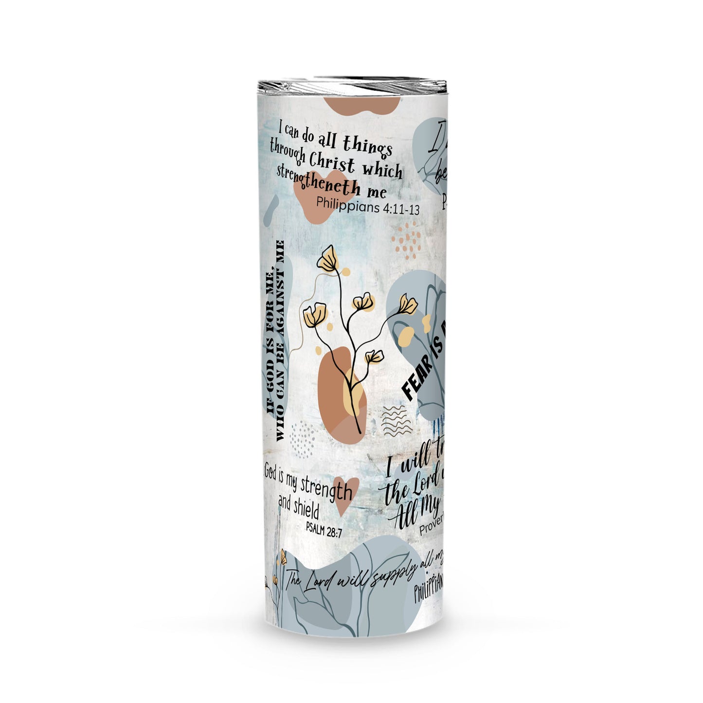 Fear Is A Liar Cups, Christian Tumbler, Christian Coffee Mugs, Christian Gift