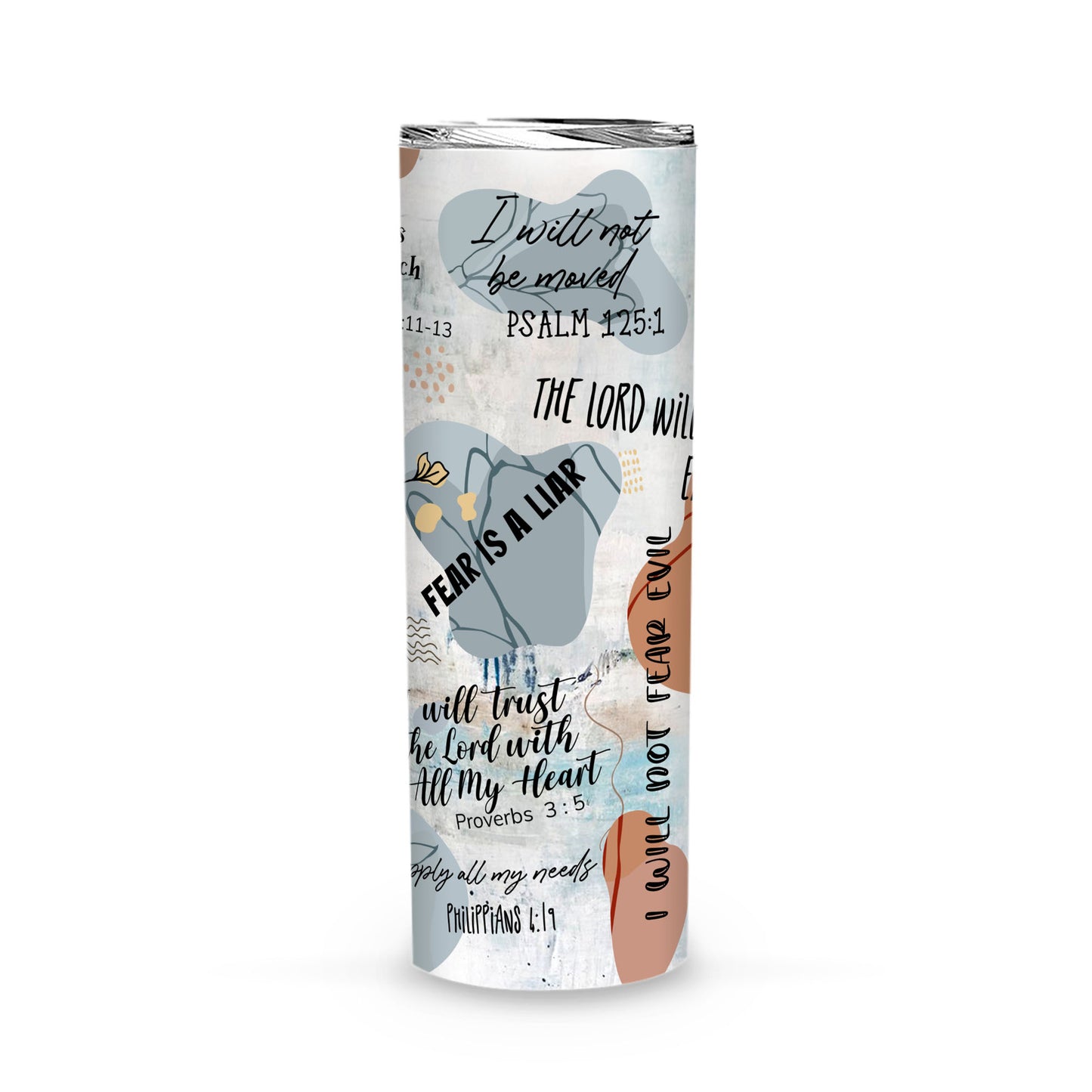 Fear Is A Liar Cups, Christian Tumbler, Christian Coffee Mugs, Christian Gift