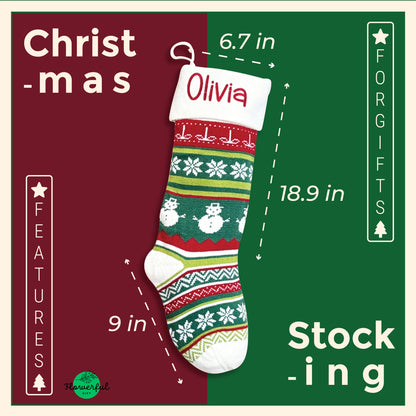 Personalised Knitted Christmas Stocking, Xmas Stockings, Knit Christmas Stockings, Personalized Christmas Stockings, Christmas Decor