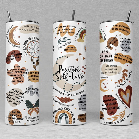 Positive Self Love Tumbler, Self Love Gift, Positive Affirmation Gifts, Self Care Gift