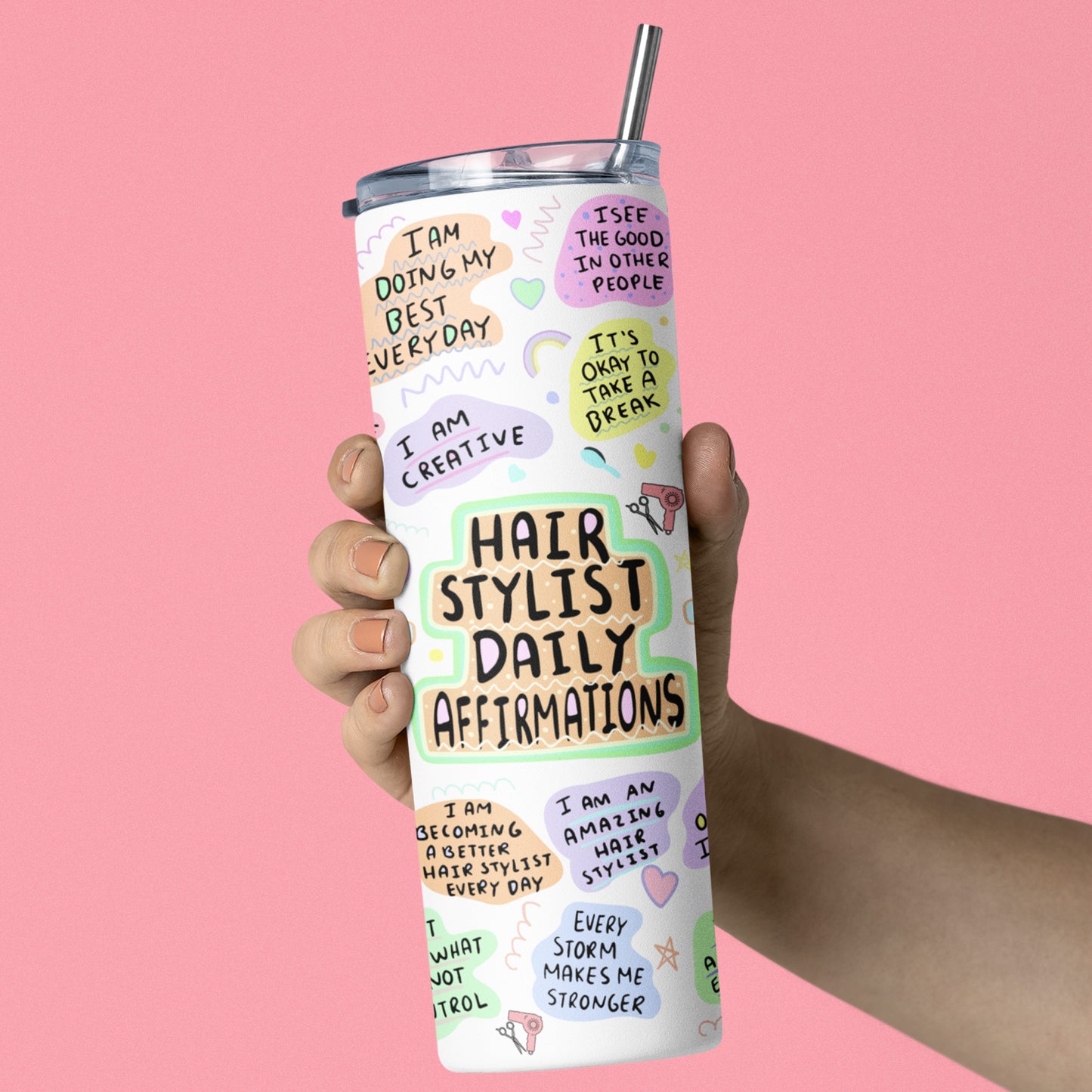 Hair Stylist Tumbler, Gift For Hair Stylist, Mental Health Gift, Mental Health Matters