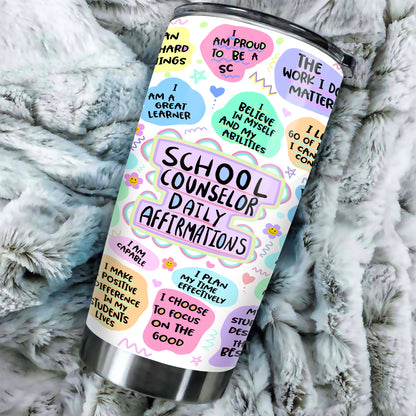 School Counselor Tumbler, School Counselor Gifts, Positive Energy Gifts