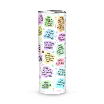 Nurse Affirmation Tumbler, Personalized Nurse Tumbler, Mental Health Gift, Self Care Gift