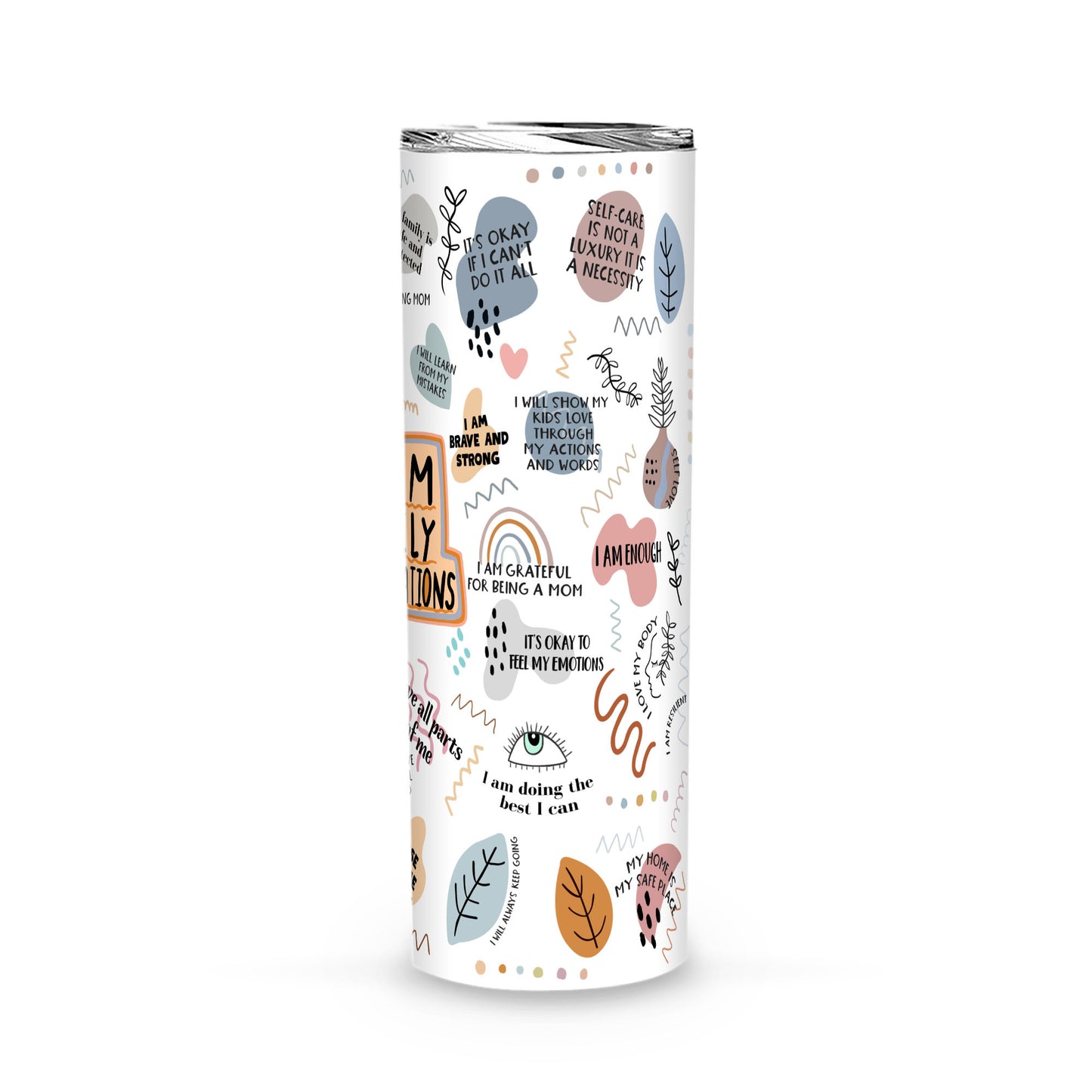 Mom Daily Affirmations Tumbler, Custom Mom Tumbler, Mothers Day Tumblers, Self Care Gift