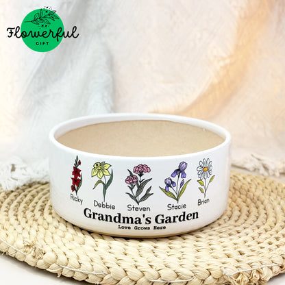 Grandmas flower pot, grandma's garden personalized, Mother's day gifts for grandma