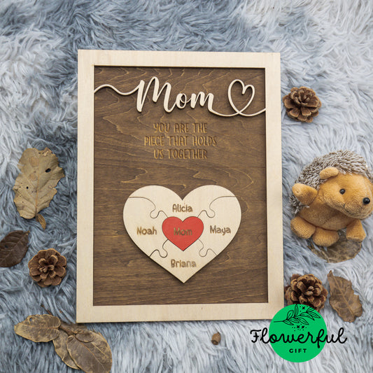 FLW37 First Mom Now Grandma Wooden Sign