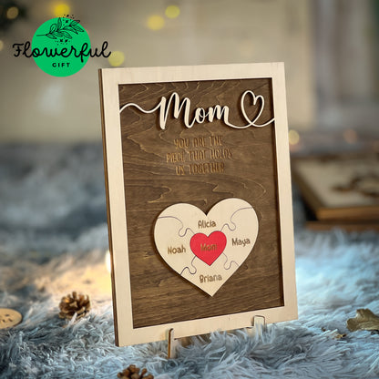 FLW37 First Mom Now Grandma Wooden Sign