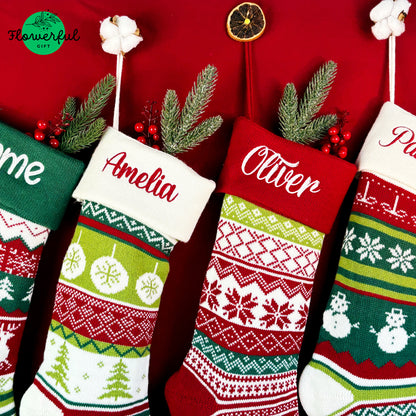 Custom Embroidered Stockings, Christmas Stockings With Names, Monogram Stocking, Personalized Christmas Stockings, Christmas Decor