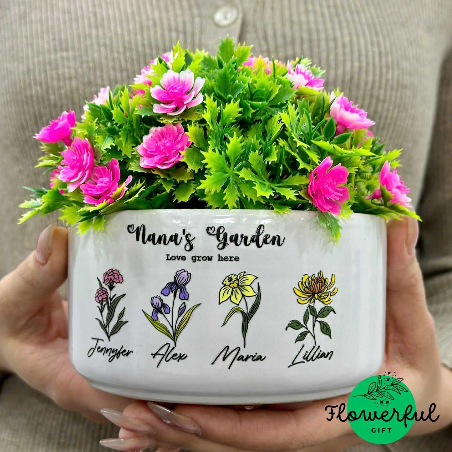 FLW21 Personalized Ceramic Pot